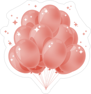Sparkle Balloons Sticker