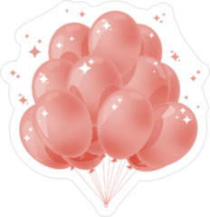 Sparkle Balloons Sticker