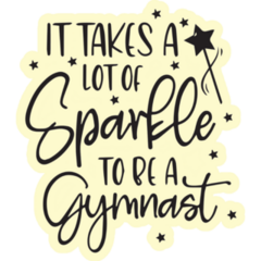 Sparkle Gymnast Sticker