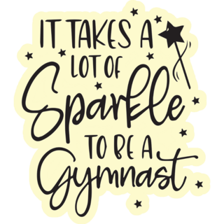 Sparkle Gymnast Sticker