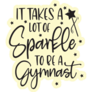 Sparkle Gymnast Sticker
