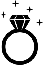 Sparkling Diamond Ring Sticker