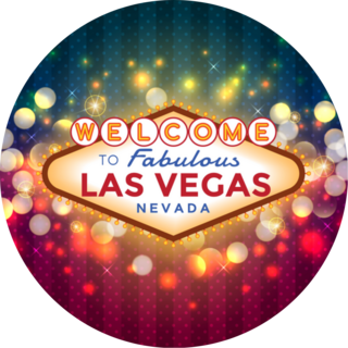 Sparkling Las Vegas Sign Sticker
