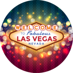 Sparkling Las Vegas Sign Sticker