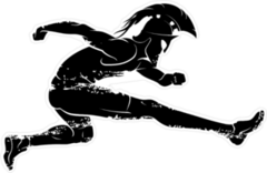 Spartan Race Athlete Leaping Sticker