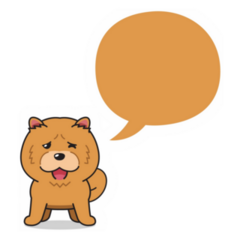 Speech Bubble Chow Sticker