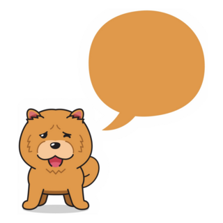 Speech Bubble Chow Sticker