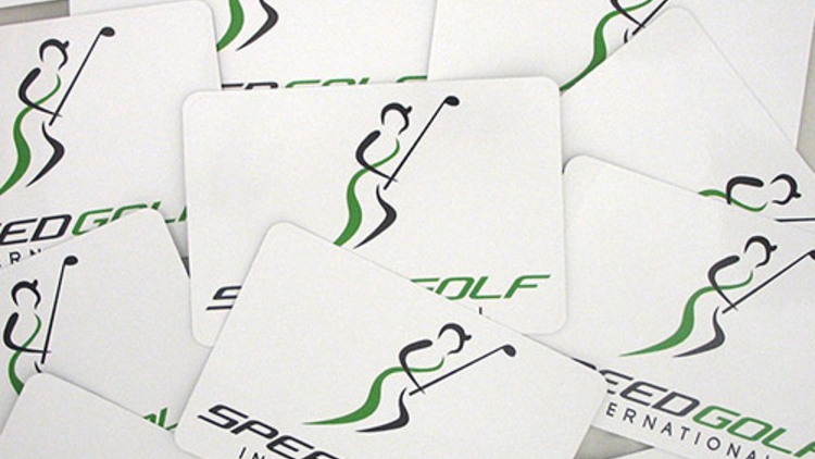 Speed Golf Custom Rounded Rectangle Stickers