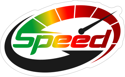 Speed Racing Car Sticker