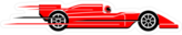 Speeding Race Car Sticker