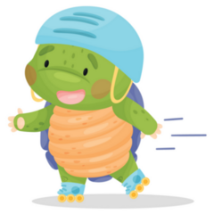 Speedy Turtle Sticker