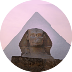 Sphinx In Front Of Giza Pyramid Seven Wonders Of The World Sticker