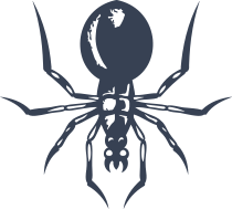 Spider Facing Down Sticker