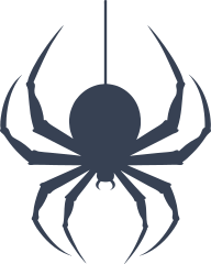 Spider Hanging From String Sticker