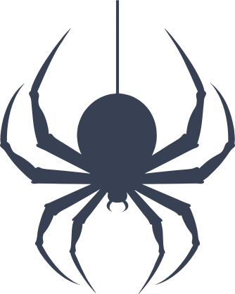 Spider Hanging From String Sticker