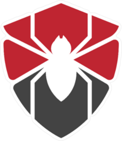 Spider Shield Logo Sticker