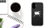 Spider Sticker on a Phone (New) example