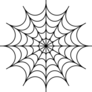 Spider Web Icon Halloween Sticker