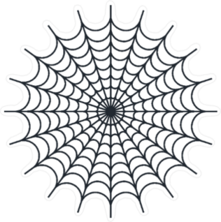 Spider Web Sticker