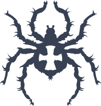 Spider With Cross On Back Sticker