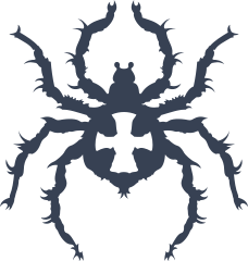 Spider With Cross On Back Sticker