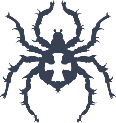Spider With Cross On Back Sticker