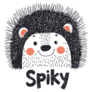 Spiky Hedgehog Sticker