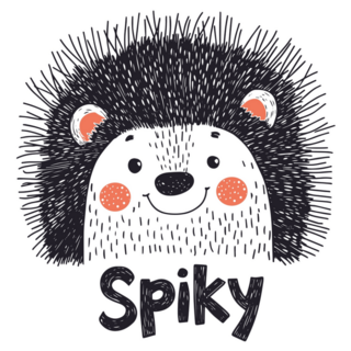Spiky Hedgehog Sticker