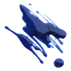 Spilled Blue Nail Polish Sticker