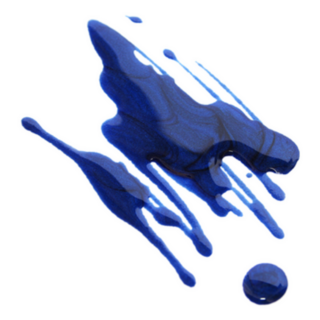 Spilled Blue Nail Polish Sticker