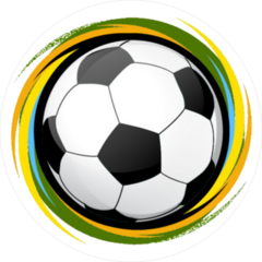 Spinning Soccer Ball Sticker