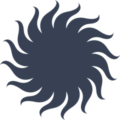 Spinning Sun Sticker