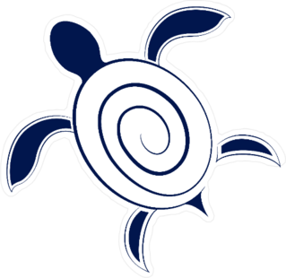Spiral Shell Turtle illustration Sticker