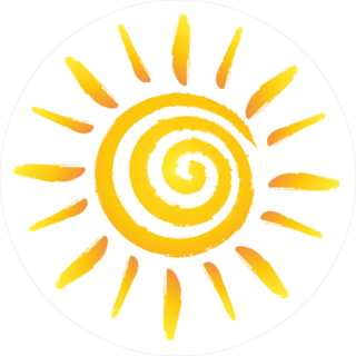 Spiral Sun Sticker