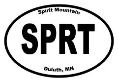 Spirit Mountain Oval Sticker