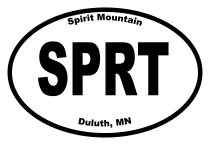 Spirit Mountain Oval Sticker