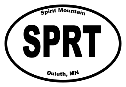 Spirit Mountain Oval Sticker