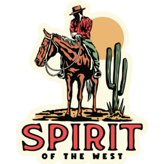 Spirit Of The West Cowboy Sticker