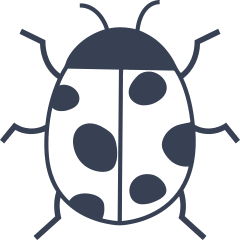 Spirited Ladybug Sticker