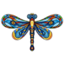 Spiritual Boho Dragonfly Sticker
