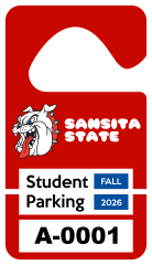 Split Standard School Hang Tag Parking Permit