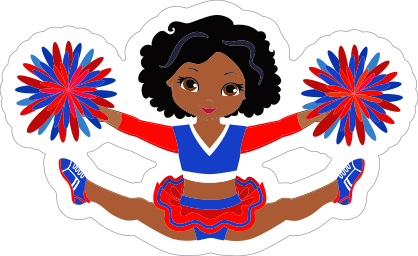 Splits Cheerleading Sticker