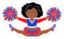 Splits Cheerleading Sticker