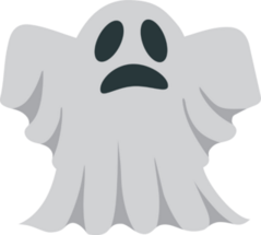 Spooky Cartoon Ghost Sticker
