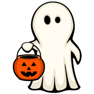 Spooky Ghost Sticker