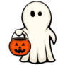 Spooky Ghost Sticker