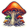 Spooky Nature Fungus Mushrooms Sticker