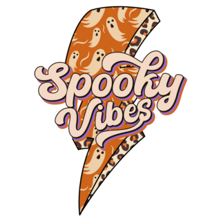 Spooky Vibes Lightning Sticker