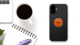Sports Basketball Ball Pixel Art Icon Sticker on a Phone (New) example