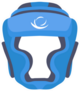 Sports Boxing Helmet In Blue Sticker